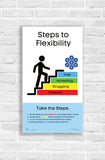 Steps to Flexibility Vinyl Banner