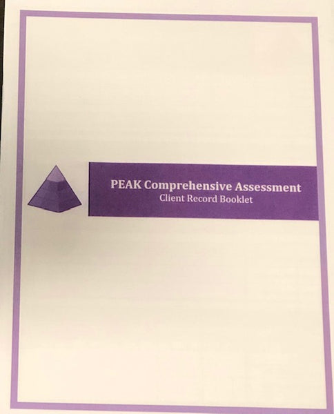 PEAK PCA Client Record Booklets (Additional 10 Pack – Emergent Learning ...